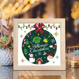 Merry Christmas 8 – Paper Cut Light Box File - Cricut File - 20x20cm - LightBoxGoodMan