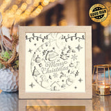 Merry Christmas 8 – Paper Cut Light Box File - Cricut File - 20x20cm - LightBoxGoodMan - LightboxGoodman