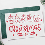 Merry Christmas Card - Cricut File - Svg, Png, Dxf, Eps - LightBoxGoodMan - LightboxGoodman