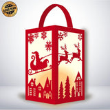 Merry Christmas - Paper Cut Lantern File - Cricut File - 10x16cm - LightBoxGoodMan - LightboxGoodman