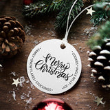 Merry Christmas Round Welcome Sign - Cricut File - Svg, Png, Dxf, Eps - LightBoxGoodMan - LightboxGoodman