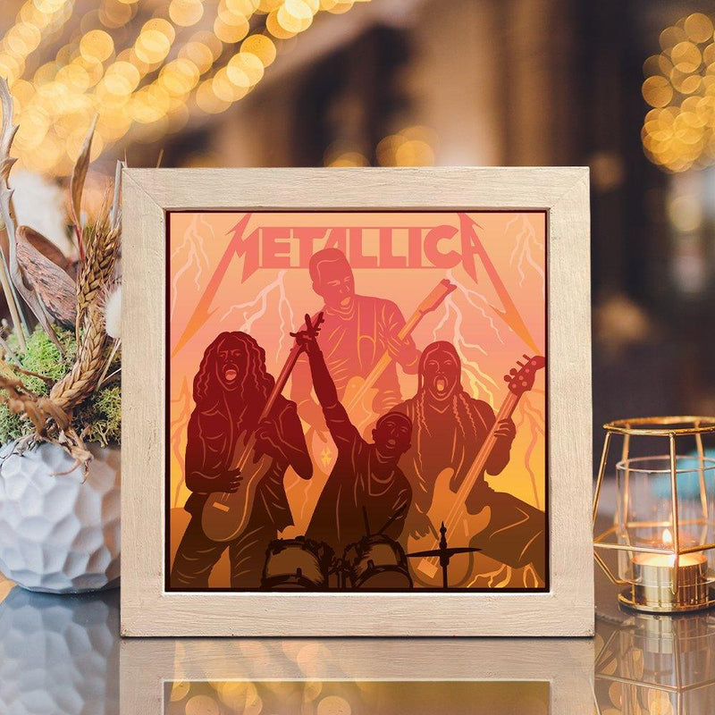Metallica – Paper Cut Light Box File - Cricut File - 20x20cm - LightBoxGoodMan - LightboxGoodman
