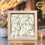 Metallica – Paper Cut Light Box File - Cricut File - 20x20cm - LightBoxGoodMan - LightboxGoodman