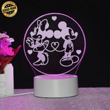 Mickey - Acrylic LED Light File - 4,5x4,5" - Cricut File - LightBoxGoodMan - LightboxGoodman