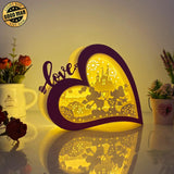 Mickey Love 2 - Love Heart Papercut Lightbox File - 5,6x7,5" - Cricut File - LightBoxGoodMan - LightboxGoodman