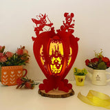 Mickey Love - 3D Heart Lantern File - 11,4x7,2 Inches - Cricut File - LightBoxGoodMan - LightboxGoodman