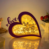Mickey - Love Heart Papercut Lightbox File - 5,6x7,5" - Cricut File - LightBoxGoodMan - LightboxGoodman