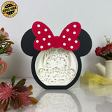 Mickey Love - Paper Cut Minnie Mouse Light Box File - Cricut File - 7x7,3 Inches - LightBoxGoodMan - LightboxGoodman