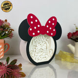 Mickey Love - Paper Cut Minnie Mouse Light Box File - Cricut File - 7x7,3 Inches - LightBoxGoodMan - LightboxGoodman