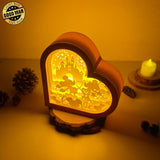 Mickey - Paper Cut Heart Light Box File - Cricut File - 6,2x6,4 Inches - LightBoxGoodMan - LightboxGoodman