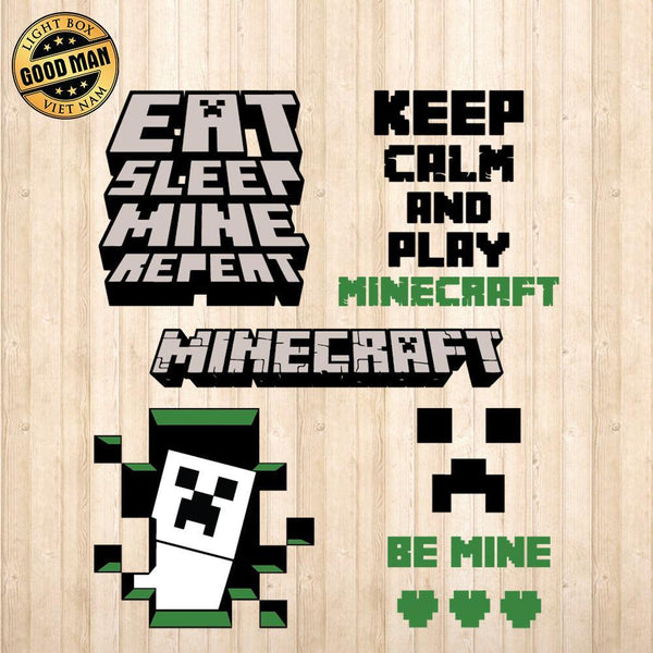 Minecraft - Cricut File - Svg, Png, Dxf, Eps - LightBoxGoodMan