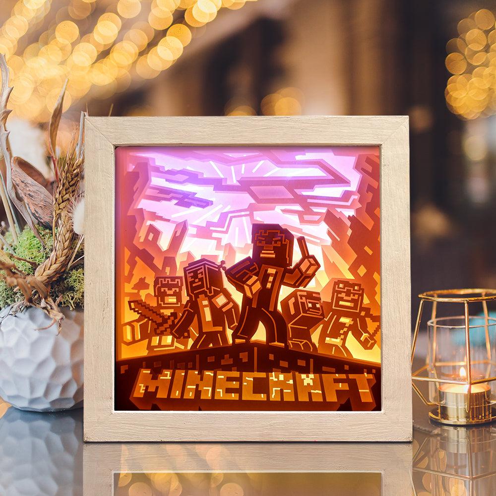 Minecraft – Paper Cut Light Box File - Cricut File - 20x20cm - LightBoxGoodMan - LightboxGoodman