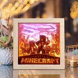 Minecraft – Paper Cut Light Box File - Cricut File - 20x20cm - LightBoxGoodMan