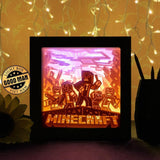 Minecraft - Paper Cutting Light Box - LightBoxGoodman - LightboxGoodman
