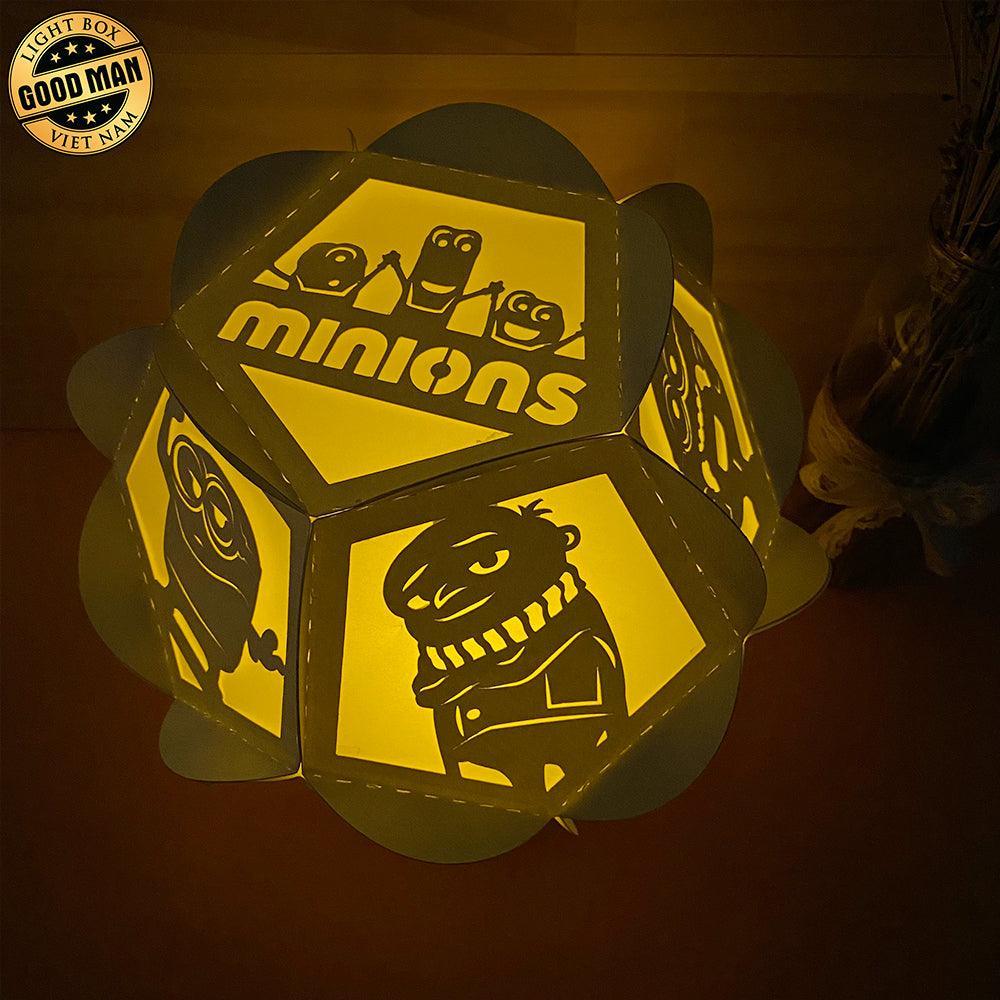Minions - Pentagon 3D Lantern File - Cricut File - LightBoxGoodMan - LightboxGoodman