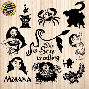 Moana - Cricut File - Svg, Png, Dxf, Eps - LightBoxGoodMan - LightboxGoodman