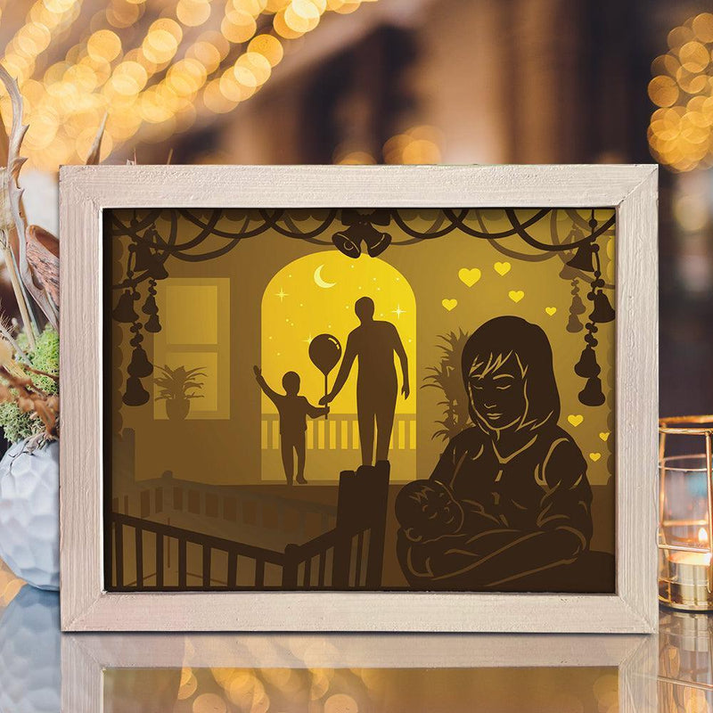 Mom 3 – Paper Cut Light Box File - Cricut File - 8x10 Inches - LightBoxGoodMan - LightboxGoodman