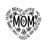 Mom Heart - Cricut File - Svg, Png, Dxf, Eps - LightBoxGoodMan