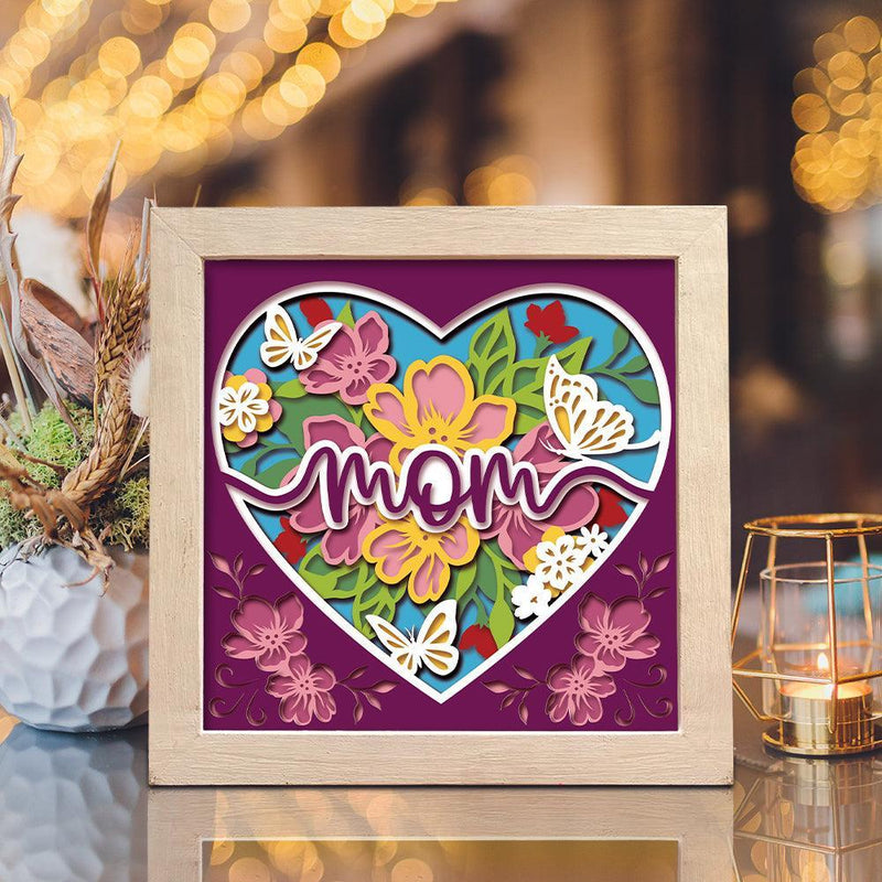 Mom – Paper Cut Light Box File - Cricut File - 8x8 inches - LightBoxGoodMan - LightboxGoodman