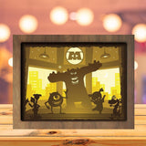 Monster INC 1 - Paper Cutting Light Box - LightBoxGoodman - LightboxGoodman