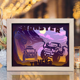 Monster Truck 1 – Paper Cut Light Box File - Cricut File - 20x26cm - LightBoxGoodMan