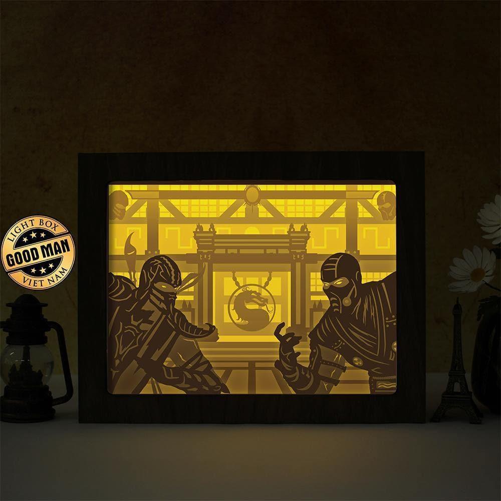 Mortal Kombat - Paper Cut Light Box File - Cricut File - 20x26cm - LightBoxGoodMan - LightboxGoodman