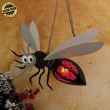Mosquito - 3D Mosquito Lantern File - 7.8x9.9" - Cricut File - LightBoxGoodMan - LightboxGoodman
