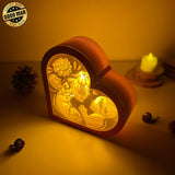 Mother 2 - Paper Cut Heart Light Box File - Cricut File - 6,2x6,4 Inches - LightBoxGoodMan - LightboxGoodman