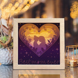 Mother And Daughter – Paper Cut Light Box File - Cricut File - 8x8 inches - LightBoxGoodMan