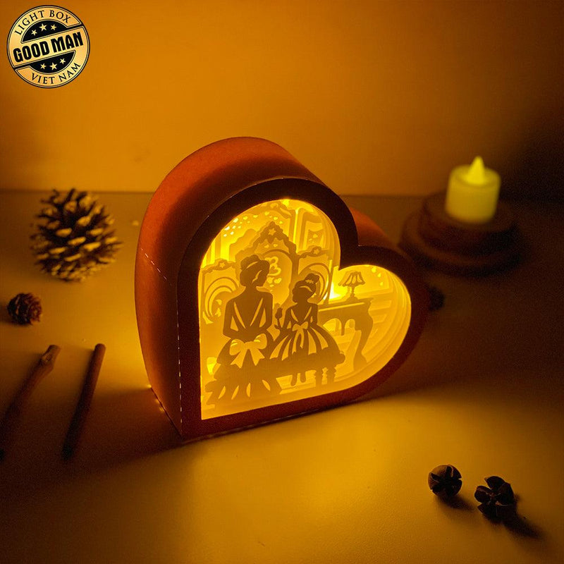 Mother Day 1 - Heart Papercut Lightbox File - 6,2x6,4" - Cricut File - LightBoxGoodMan - LightboxGoodman