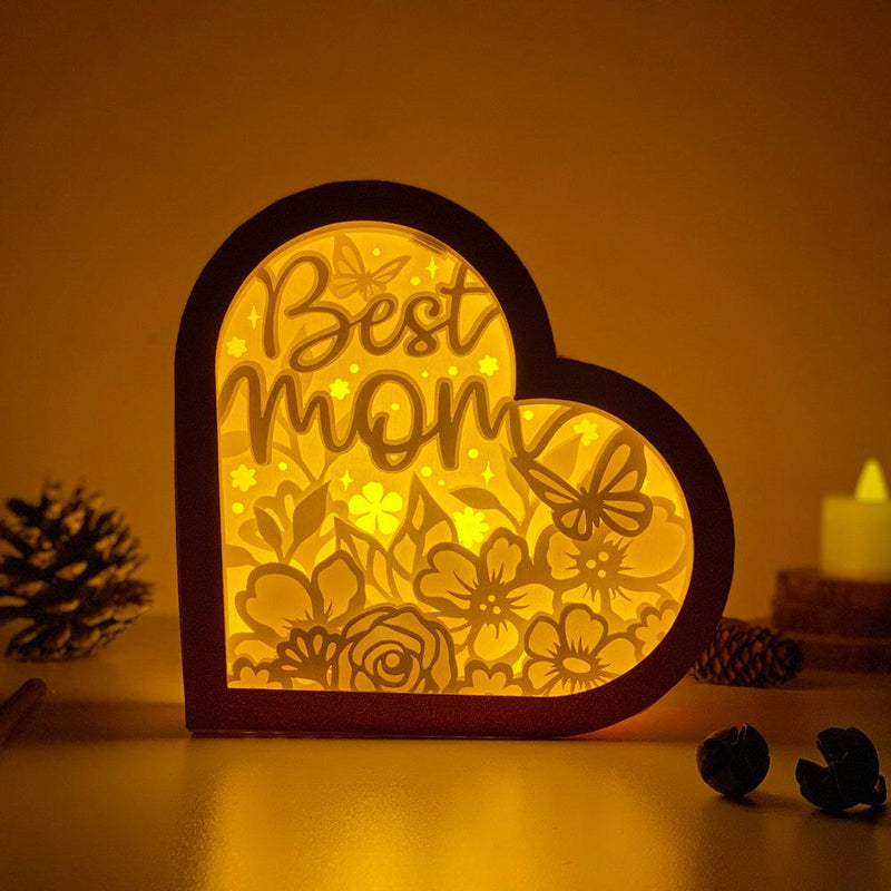Mother Day 2 - Heart Papercut Lightbox File - 6,2x6,4" - Cricut File - LightBoxGoodMan - LightboxGoodman