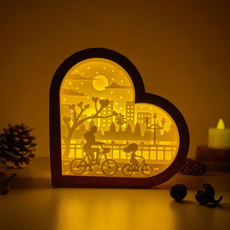 Mother Day 3 - Heart Papercut Lightbox File - 6,2x6,4" - Cricut File - LightBoxGoodMan - LightboxGoodman