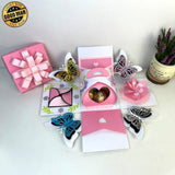 Mother's Day 1 - Surprise Gift Box Paper Cutting File - 4x4" - Cricut File - LightBoxGoodMan - LightboxGoodman