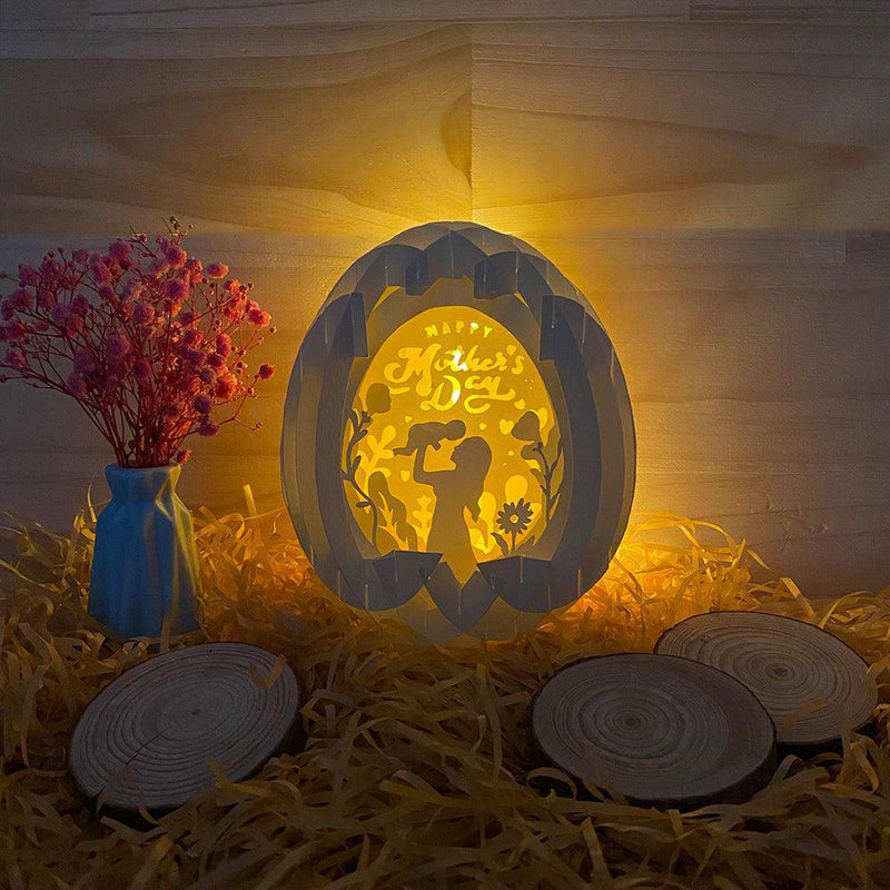 Mother's Day 2 - Easter Egg 3D Pop-up File - Cricut File - 5.8x4.8" - LightBoxGoodMan - LightboxGoodman