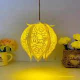 Mother's Day - 3D Bell Flower Lantern File - Cricut File - LightBoxGoodMan