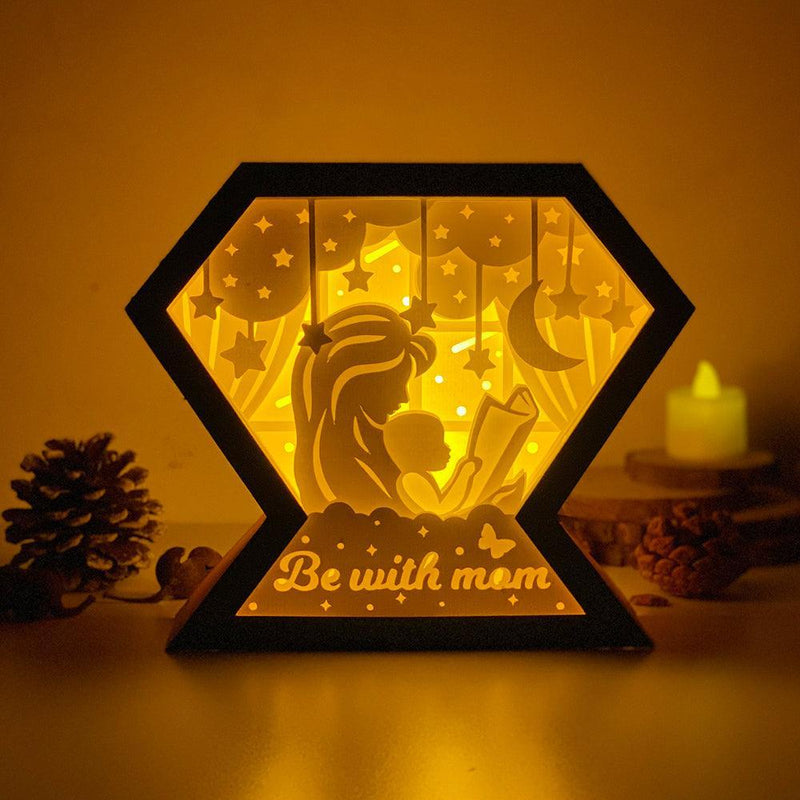 Mother's Day 4 - Paper Cut Diamond Light Box File - Cricut File - 17x20cm - LightBoxGoodMan - LightboxGoodman