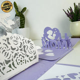 Mother's Day 4 - Surprise Gift Papercut Lightbox File - 4x4" - Cricut File - LightBoxGoodMan - LightboxGoodman