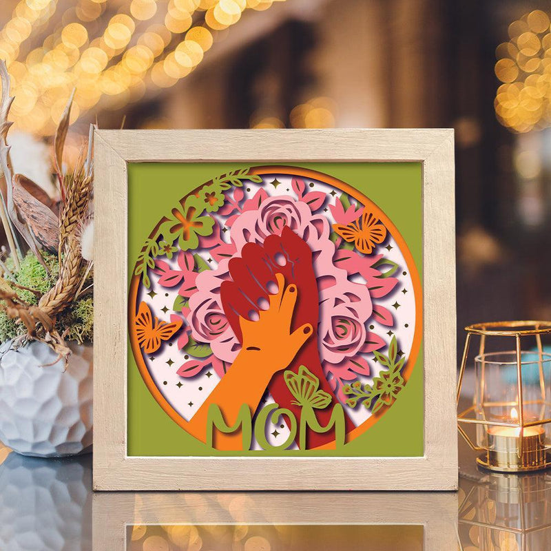 Mother's Day 7 – Paper Cut Light Box File - Cricut File - 8x8 inches - LightBoxGoodMan - LightboxGoodman