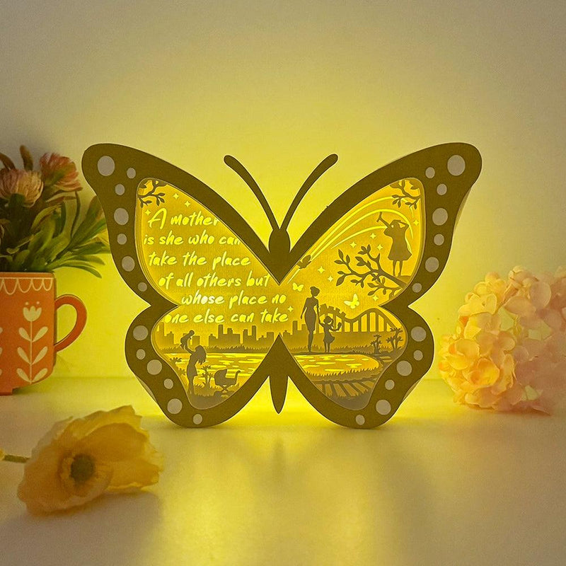 Mother's Day - Butterfly Papercut Lightbox File - 6.6x9.2" - Cricut File - LightBoxGoodMan - LightboxGoodman