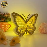 Mother's Day - Butterfly Papercut Lightbox File - 6.6x9.2" - Cricut File - LightBoxGoodMan - LightboxGoodman