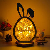 Mother's Day - Paper Cut Bunny Light Box File - Cricut File - 6.4x10.9 Inches - LightBoxGoodMan