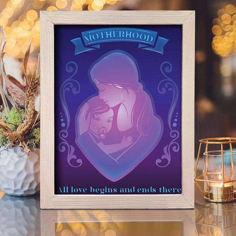 Motherhood – Paper Cut Light Box File - Cricut File - 8x10 Inches - LightBoxGoodMan - LightboxGoodman