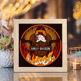 Motor Harley Davidson Cycles 2 – Paper Cut Light Box File - Cricut File - 20x20cm - LightBoxGoodMan - LightboxGoodman