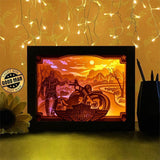 Motor Harley Davidson Cycles - Paper Cutting Light Box - LightBoxGoodman - LightboxGoodman