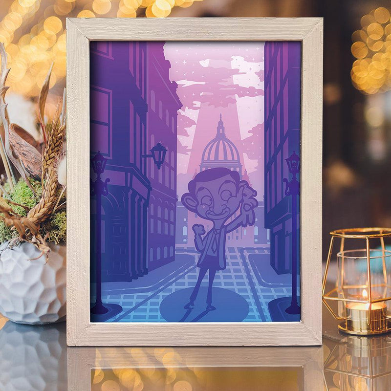 Mr.Bean – Paper Cut Light Box File - Cricut File - 20x26cm - LightBoxGoodMan - LightboxGoodman
