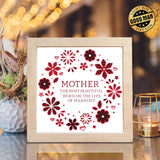 Multilayer Mother Gift – Paper Cut Light Box File - Cricut File - 8x8 inches - LightBoxGoodMan - LightboxGoodman