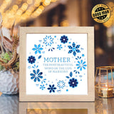 Multilayer Mother Gift – Paper Cut Light Box File - Cricut File - 8x8 inches - LightBoxGoodMan - LightboxGoodman
