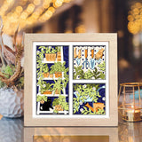 My Garden – Paper Cut Light Box File - Cricut File - 8x8 inches - LightBoxGoodMan - LightboxGoodman