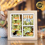 My Garden – Paper Cut Light Box File - Cricut File - 8x8 inches - LightBoxGoodMan - LightboxGoodman