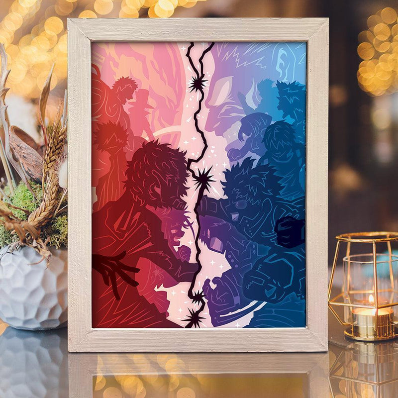 My Hero Academia - Paper Cut Light Box File - Cricut File - 20x26cm - LightBoxGoodMan - LightboxGoodman